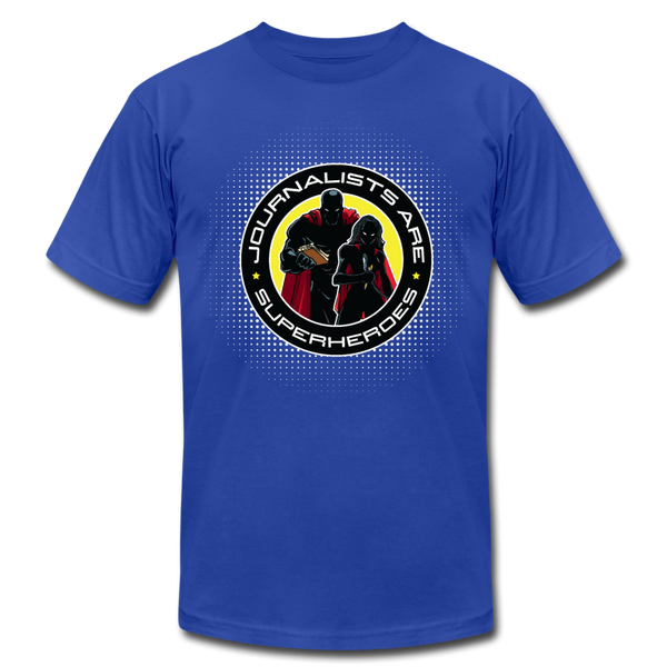 Journalists Are Superheroes - royal blue