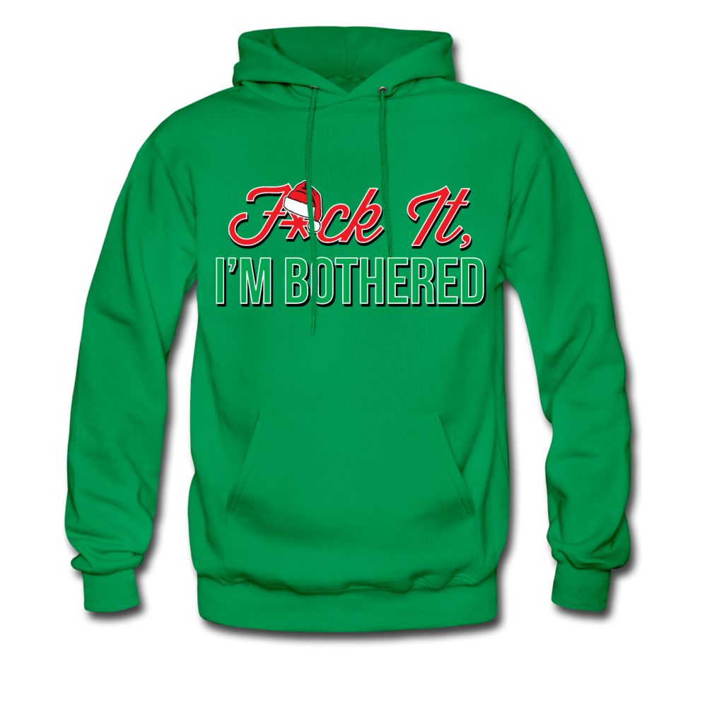 F*ck It, I'm Bothered (Santa) Hoodie - kelly green