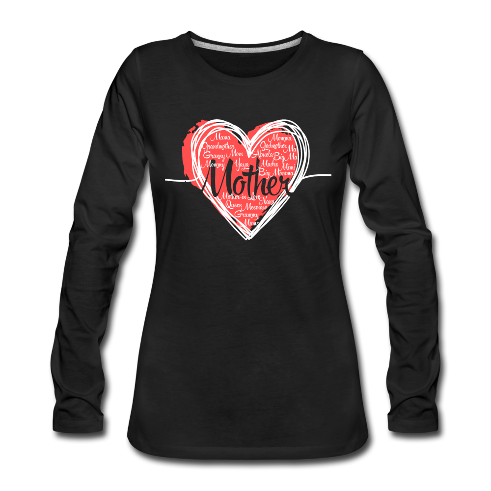 Mother Heart Long Sleeve (dark) - black