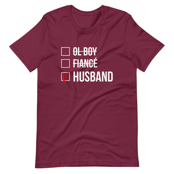 Husband Checked Box (Dark) T-Shirt