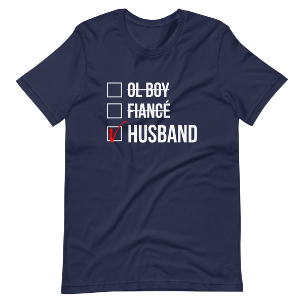 Husband Checked Box (Dark) T-Shirt