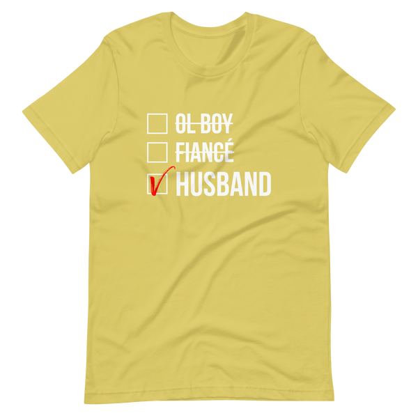 Husband Checked Box (Dark) T-Shirt