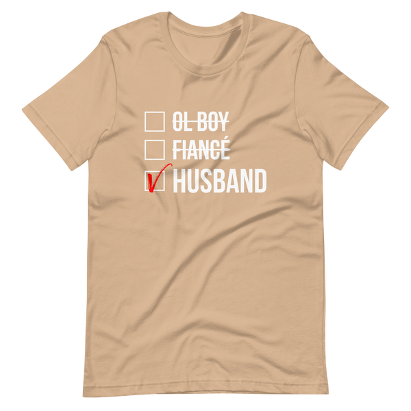Husband Checked Box (Dark) T-Shirt