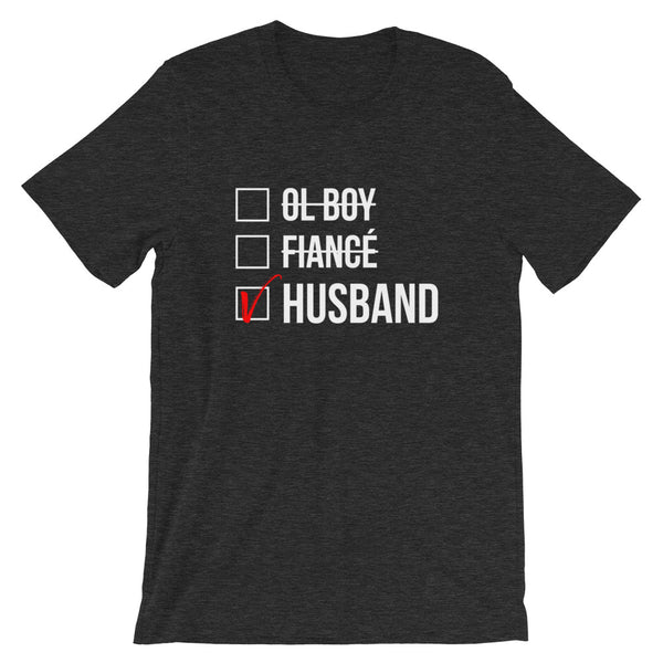 Husband Checked Box (Dark) T-Shirt